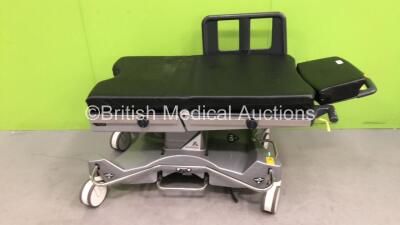 Anetic Aid QA4 Hydraulic Surgery Trolley with Cushions (Hydraulics Tested Working - Incomplete / Damaged - See Pictures)