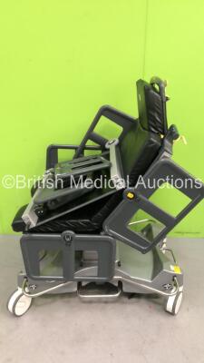 Anetic Aid QA4 Hydraulic Surgery Trolley with Cushions (Hydraulics Tested Working - Incomplete / Damaged - See Pictures)