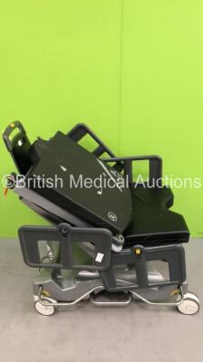 Anetic Aid QA4 Hydraulic Surgery Trolley with Cushions (Hydraulics Tested Working - Incomplete / Damaged - See Pictures)