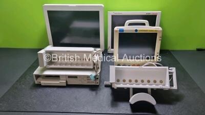 Mixed Lot Including 1 x Fukuda Denshi DS-7200 Patient Monitor Including ECG. SpO2, NIBP, BP1, BP2, Temp 1 and Temp 2 Options, 2 x Phillips Module Racks, 1 x Sony Monitor, 1 x Sony Colour Video Printer, 1 x Stryker Vision HDTV Monitor and 1 x Media Convert