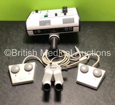 Wild Heerbrugg Type MEL48 Microscope Controller (Powers Up) 2 x Footswitches and 1 Eyepiece Attachment *SN 94613*