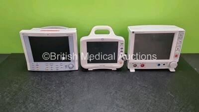 Job Lot Including 1 x Edward Lifesciences Vigelance 2 Patient Monitor with ECG and SvO2 Options, 1 x GE Dash 3000 Patient Monitor with ECG, SpO2, NBP, and Temp/CO Options and 1 x Datascope Passport 2 Monitor with ECG and SpO2 Optons (All Power Up, with D