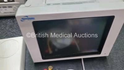 1 x Agilent V24CT Patient Monitor (Powers Up, with Faulty Screen-See Photo) 1 x Spacelabs Medical Patient Monitor with ECG, SpO2, NIBP and T1-2 Options and 3 Lead ECG Lead (no Power), 1 x Philips IntelliVue MP20 Patient Monitor (Powers Up With Blank Scre - 5