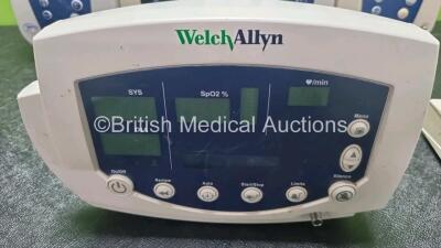 Job Lot Including 4 x Welch Allyn Spot Vital Sign Monitors, 2 x Critical Care SpO2 / Comfort Cuff Patient Monitors with SpO2 Option, 1 x Criticare 504DX Digital Oximeter with SpO2 Option (All Untested Due to no Power Supply) - 4