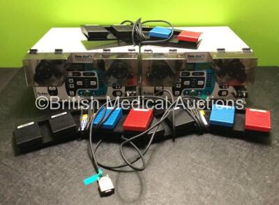 Job Lot Including 2 x FMS Duo + Fluid Management Shaver Units and 3 x Footswitches (Both Power Up) *SN 0637F3286 / 1015F5349*