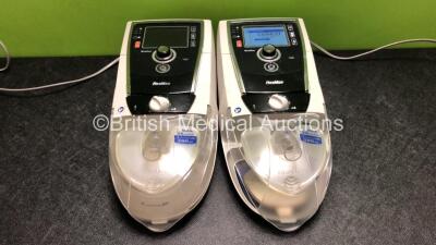 2 x Resmed Stellar 100 CPAP Units with 1 x Power Supply and 2 x ResMed H4i Humidifiers (1 x Powers Up, 1 x Draws Power) *SN 20142753921 / 22171781434*