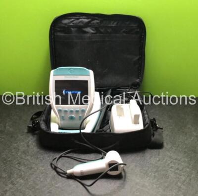 Verathon BVI 9400 Portable Bladder Scanner, 1 x Transducer / Probe, 1 x Battery Charger with Power Supply and 2 x Batteries in Carry Bag (Powers Up)