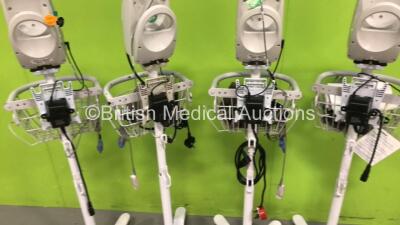 4 x Welch Allyn SPOT Vital Signs Monitors on Stands (All Power Up) *S/N 201624354 / 201008950* - 6