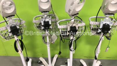 4 x Welch Allyn SPOT Vital Signs Monitors on Stands (All Power Up) *S/N 201620830 / 201213902 / 201001872* - 6