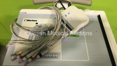 Mortara ELI 250c ECG Machine on Stand with 10 Lead ECG Lead (Powers Up) - 3