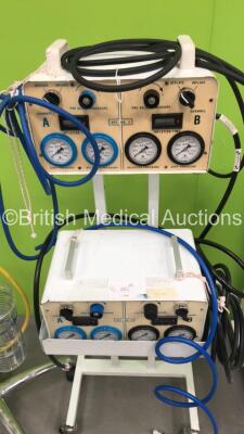 2 x Anetic Aid Tourniquets with Hoses, 1 x Regulator on Stand and 1 x CSZ Blanketrol II Unit (Powers Up) - 3