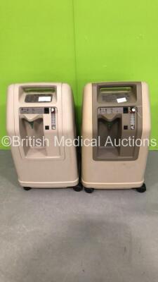 2 x DeVilbiss 4 Litre Oxygen Concentrators with OSD (1 x Powers Up - 1 x Missing Power Port - See Pictures)