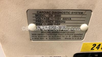 Cambridge Heart Stress Test Machine (No Power - HDD REMOVED) ***IR483*** - 5