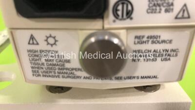 Welch Allyn Ref 49501 Light Source on Stand (Powers Up with Good Bulb) *S/N N/A* - 4