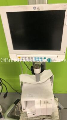 1 x Mindray iPM10 Patient Monitor on Stand with T1, T2, SPO2, ECG and NIBP Options, 1 x Sony UP-D897 Digital Graphic Printer and 1 x GE Monitor on Stand with Module Rack and DIS Module (Powers Up) *S/N DTJ41222119* - 5