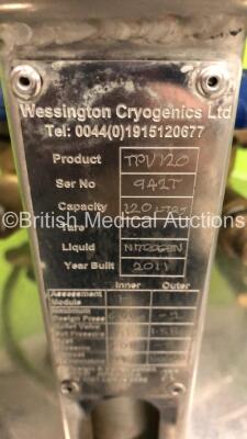 Wessington Cryogenics TPV-120 Nitrogen Vessel on Trolley - 3