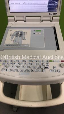 Mortara ELI 350 ECG Machine on Stand (Powers Up) - 2