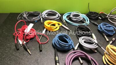 Job Lot of Various Light Source Cables and Diathermy Cables - 2