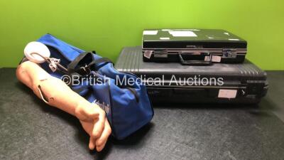 Mixed Lot Including 2 x Olympus Endoscope Cases (Both Damaged See Photos) 1 x Adam Rouilly Infusion Arm in Carry Bag (Damaged-See Photo)