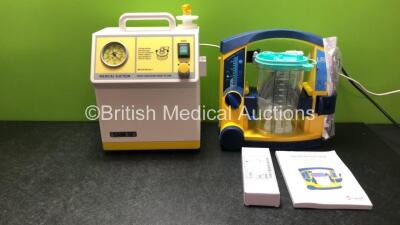 1 x SAM 12 Suction Unit and 1 x Laerdal LSU Suction Unit with 1 x Cup,1 x Battery and 1 x User Guide (Both Power Up in Excellent Condition) *SN 1012-2372, 7842095504, WO38697*