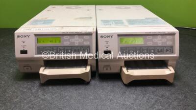 2 x Sony UP21-MD Color Video Printers (Both Power Up)