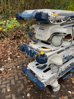 3 x Stryker Transfer Trolleys (Damaged Hand Rails and Wheels - See Pictures) - 8