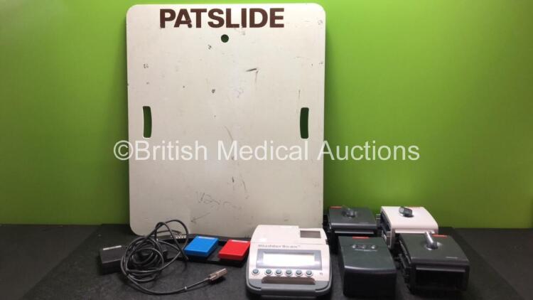 Mixed Lot Including 1 x Pat Slide Transfer Board, 1 x FMS Group Footswitch, 1 x Verathon BVI 3000 Bladder Scanner, 1 x REMstar Auto A Flex Unit and 3 x System One Humidifier Units