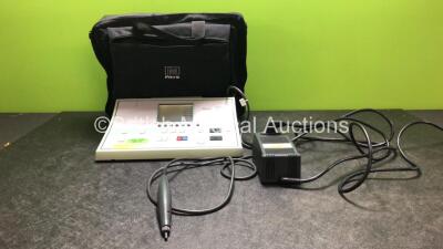 Kamplex KLT 25 Admittance Audiometer Software Revision 1.11108 with 1 x AC Power Supply and 1 x Transducer in Carry Bag (Powers Up) *SN 109882*