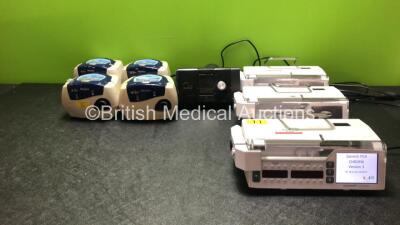 Mixed Lot Including 3 x Syramed uSP6000 Syringe Pumps (All Power Up) 1 x ResMed Airsense 10 CPAP Unit with 1 x AC Power Supply (Powers Up with Missing Cover-See Photo) 2 x ResMed Escape CPAP Unit (Both Power Up) 2 x Resmed Escape II CPAP Units (Both Powe