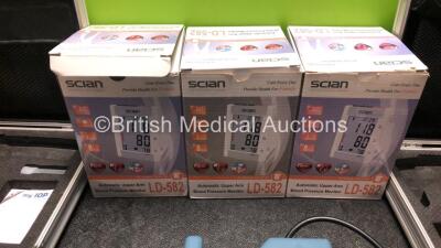 Mixed Lot Including 3 x LD-582 Upper Arm BP Monitors, 2 x i Care Tonometers in Carry Case (1 Powers Up, 1 Untested Due to Possible Flat Battery) 1 x Alaris GH Infusion Pump (Powers Up with Error) - 2