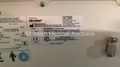 1 x Stryker Flocontrol Arthroscopy Pump and 1 x Stryker Core Powered Instrument Driver (Both Power Up) *SN 0708CE318, 0702400503* - 4