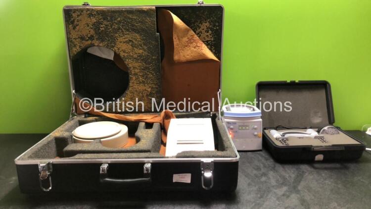 Mixed Lot Including 1 x Albyn Medical 00004672 Printer in Carry Case (Untested Due to Missing Power Supply) 1 x Fisher & Paykel MR850AEK Respiratory Humidifier Unit (Powers Up) 1 x Jamar Dynamometer *SN 1002210, 30211007979*