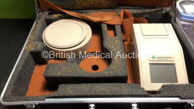 Mixed Lot Including 1 x Albyn Medical 00004672 Printer in Carry Case (Untested Due to Missing Power Supply) 1 x Fisher & Paykel MR850AEK Respiratory Humidifier Unit (Powers Up) 1 x Jamar Dynamometer *SN 1002210, 30211007979* - 2