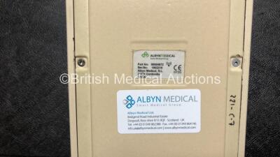 Mixed Lot Including 1 x Albyn Medical 00004672 Printer in Carry Case (Untested Due to Missing Power Supply) 1 x Fisher & Paykel MR850AEK Respiratory Humidifier Unit (Powers Up) 1 x Jamar Dynamometer *SN 1002210, 30211007979* - 5