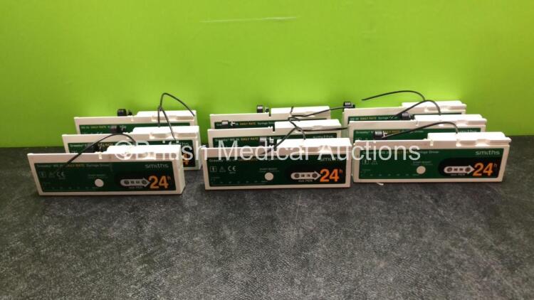 9 x Graseby MS 26 Syringe Drivers (All Untested Due to Missing Batteries) *SN 38386, 39288, 14004274, 86307, 38383, 21508, 15556, 36277, 86057*