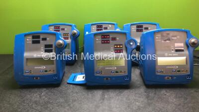 6 x GE PRO 300V2 Patient Monitors (5 Power Up, 1 No Power, All Damaged-See Photos)