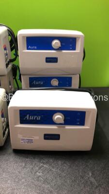 12 x ArjoHuntleigh Aura Mattress Pumps (All Power Up 1 with Missing Dial-See Photo) *SN 1200000794, 1200032803, 1400007839, 1600018818, 1200032815, 0900036368, 500084175, 1200032799, 500080216, 12000032810, 1100021418, 1400021987* - 2