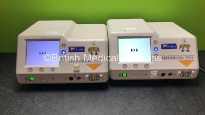 2 x Inspiration Healthcare Tecotherm Neo Infant Monitors (Both Power Up) *SN 2012/21/04, 2010/19/01* *W*