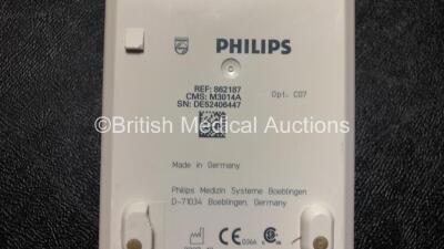 2 x Philips MP30 Anesthesia Patient Monitors with 1x Philips M3001A Module Including ECG, SpO2, NBP, Press and Temp Options and 1 x Philips M3014A Module Including CO2 Press and Temp Options (Both Power Up) - 7