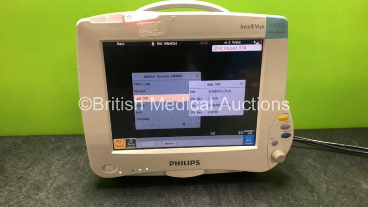 Philips IntelliVue MP50 Anesthesia Patient Monitor (Powers Up)