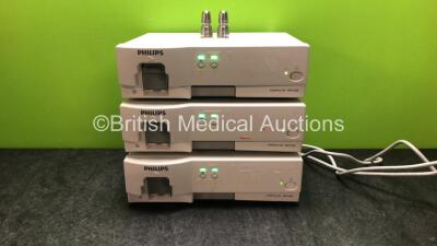 3 x Philips IntelliVue G5 M10109A Gas Modules (All Power Up with Missing Water Traps)