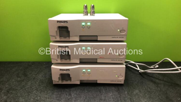 3 x Philips IntelliVue G5 M10109A Gas Modules (All Power Up with Missing Water Traps)