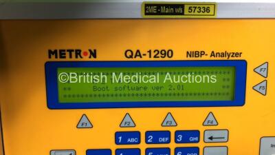 Metron QA-1290 NIBP Analyzer Software Version 2.01 (Powers Up) *SN 12143* - 2