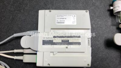 GE Datex Ohmeda B30 Patient Monitor with 1 x GE N-FC-00 Gas Module with Mini D-fend Water Trap and 1 x GE E-PSMPW Module Including ECG, NIBP, SpO2, T1, T2, P1 and P2 Options and 1 x P1/P2 Lead, 1 x SpO2 Connection Lead with 1 x SpO2 Finger Sensor and 1 x - 4