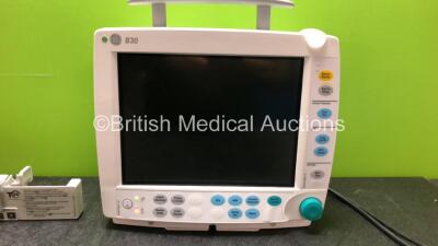 Mixed Lot Including 1 x GE B30 Patient Monitor (Hold Power with Blank Display Screen-See Photo) 1 x CME Medical T34 Ambulatory Syringe Pump (No Power when Tested with Damaged Screen-See Photo) *SN S93165, SF312466528WA* - 2