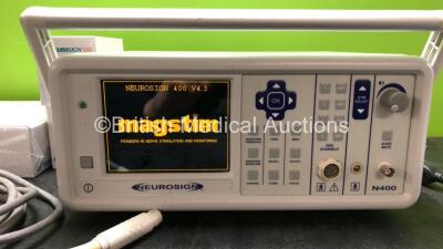 Neurosign N40 Nerve Stimulator Unit Software Version V4.3 with Accessories (Powers Up) *SN 61330338A* - 2