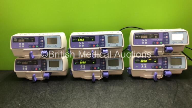 6 x Smiths Medical Graseby 2100 Syringe (All Power Up in Excellent Condition) *SN 201213680, 201213635, 201213630, 201214884, 201214776, 201214781*