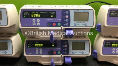 6 x Smiths Medical Graseby 2100 Syringe (All Power Up in Excellent Condition) *SN 201213680, 201213635, 201213630, 201214884, 201214776, 201214781* - 2