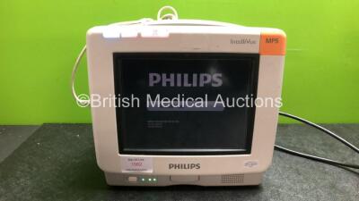 Philips IntelliVue MP5 Patient Monitor Including ECG and SpO2 Options with 1 x ECG Connection Lead (Powers Up) *SN DE21051711*