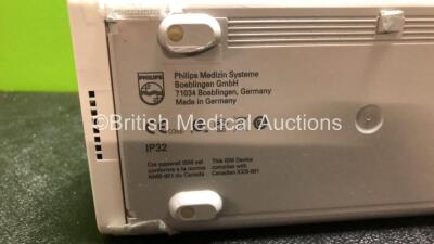 2 x Philips IntelliVue X2 Handheld Portable Patient Monitors Including ECG, SpO2, NBP, Press and Temp Options (Both Power Up when tested with Stock Batteries-Batteries Not Included) *SN DE315F0144, DE03796929* - 6